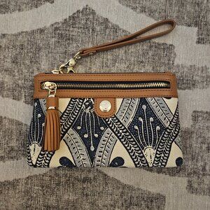 Spartina 449 Tassel Wristlet Ashley River Print